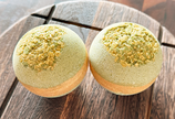 Bombe de bain artisanale - Mer enchantée - Grande (Luxe) avec huiles essentielles de romarin et d'eucalyptus