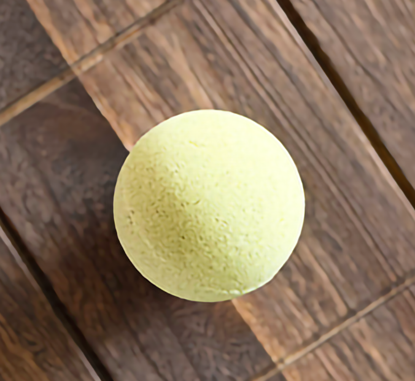 Bombe de bain artisanale - Paysage marin - Grande (Premium) avec huiles essentielles de romarin et d'eucalyptus