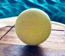 Bombe de bain artisanale - Paysage marin - Grande (Premium) avec huiles essentielles de romarin et d'eucalyptus