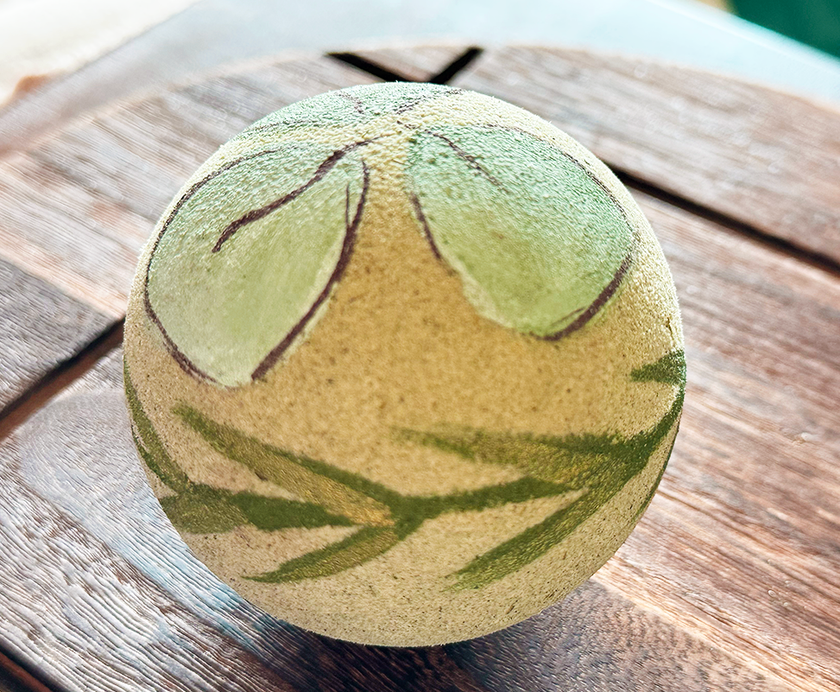 Bombe de bain artisanale - Paysage marin - Grande (Premium) avec huiles essentielles de romarin et d'eucalyptus