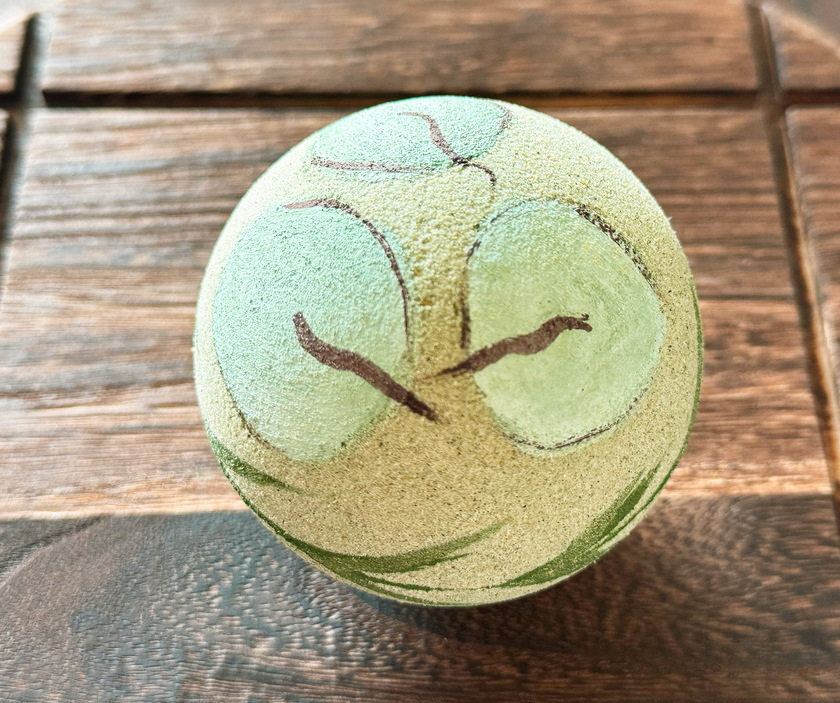 Bombe de bain artisanale - Paysage marin - Grande (Premium) avec huiles essentielles de romarin et d'eucalyptus