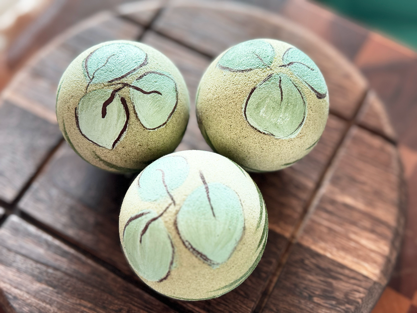 Bombe de bain artisanale - Paysage marin - Grande (Premium) avec huiles essentielles de romarin et d'eucalyptus