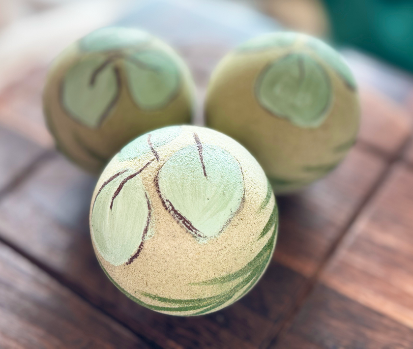 Bombe de bain artisanale - Paysage marin - Grande (Premium) avec huiles essentielles de romarin et d'eucalyptus