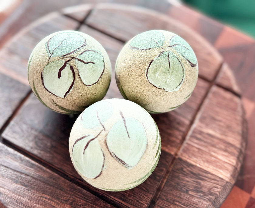 Bombe de bain artisanale - Paysage marin - Grande (Premium) avec huiles essentielles de romarin et d'eucalyptus