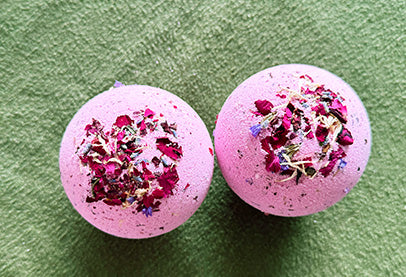 Artisan Bath Bomb - Coconut & Rose - Large (Luxury)