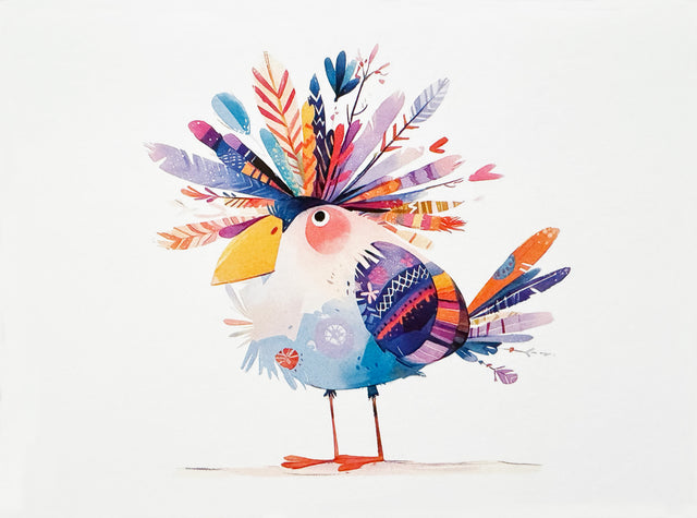 Greeting Card, Funny Birds - (Blank)