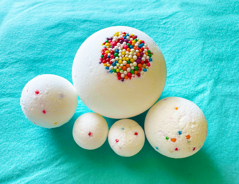 Artisan Kid's Bath Bomb:  Grape Scented w/ Sprinkles