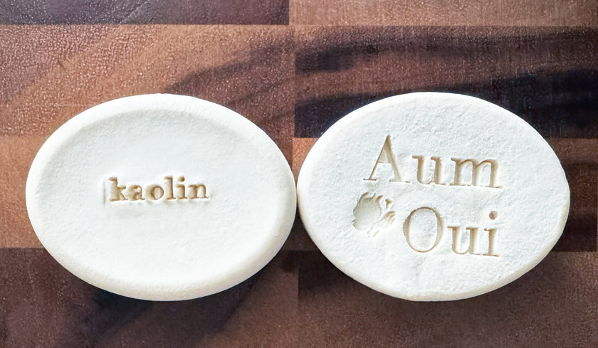 Barre de savon artisanale - Argile Kaolin et Aloe (Basique), Ovale