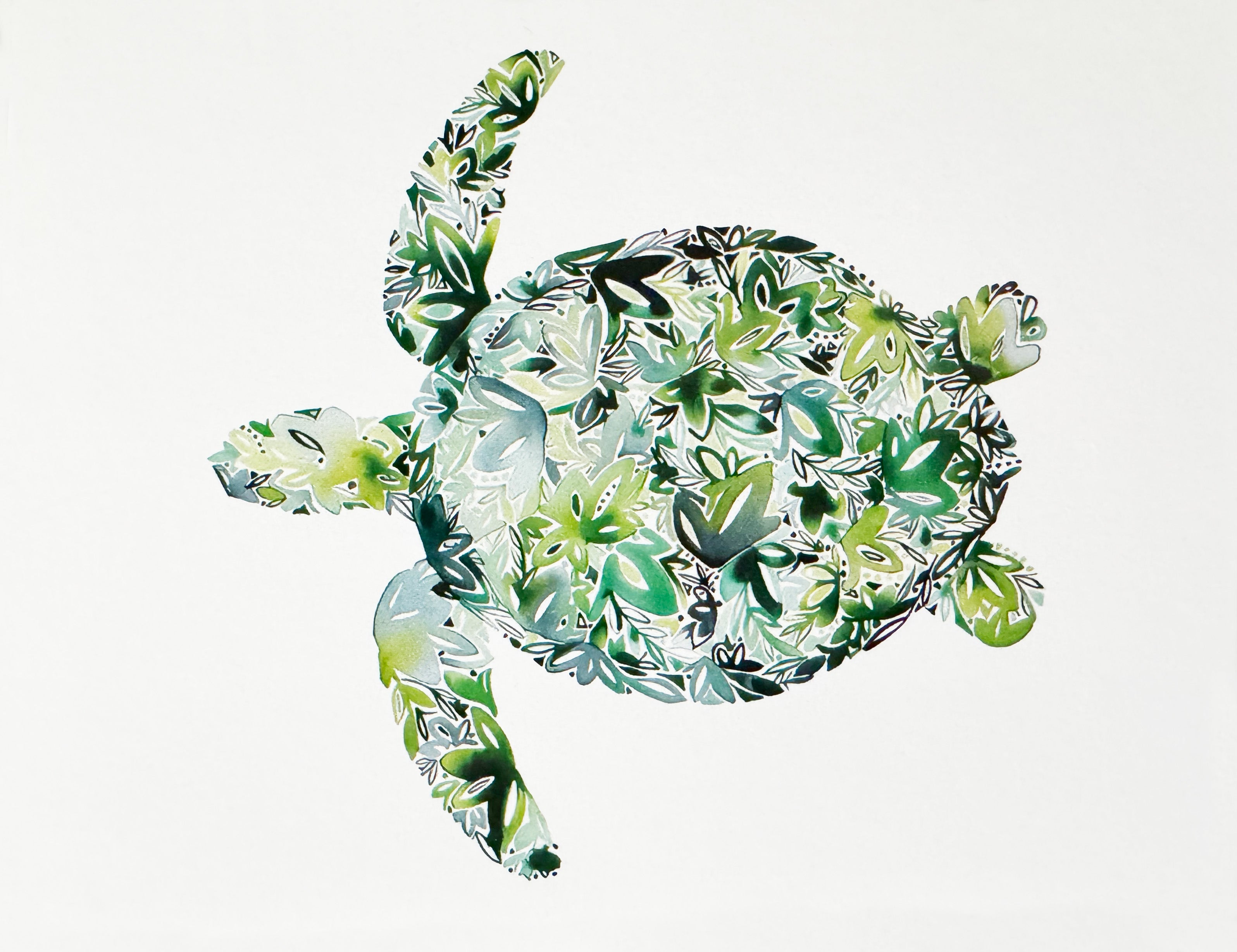 Carte de vœux, Animaux en mosaïque – (vierge)