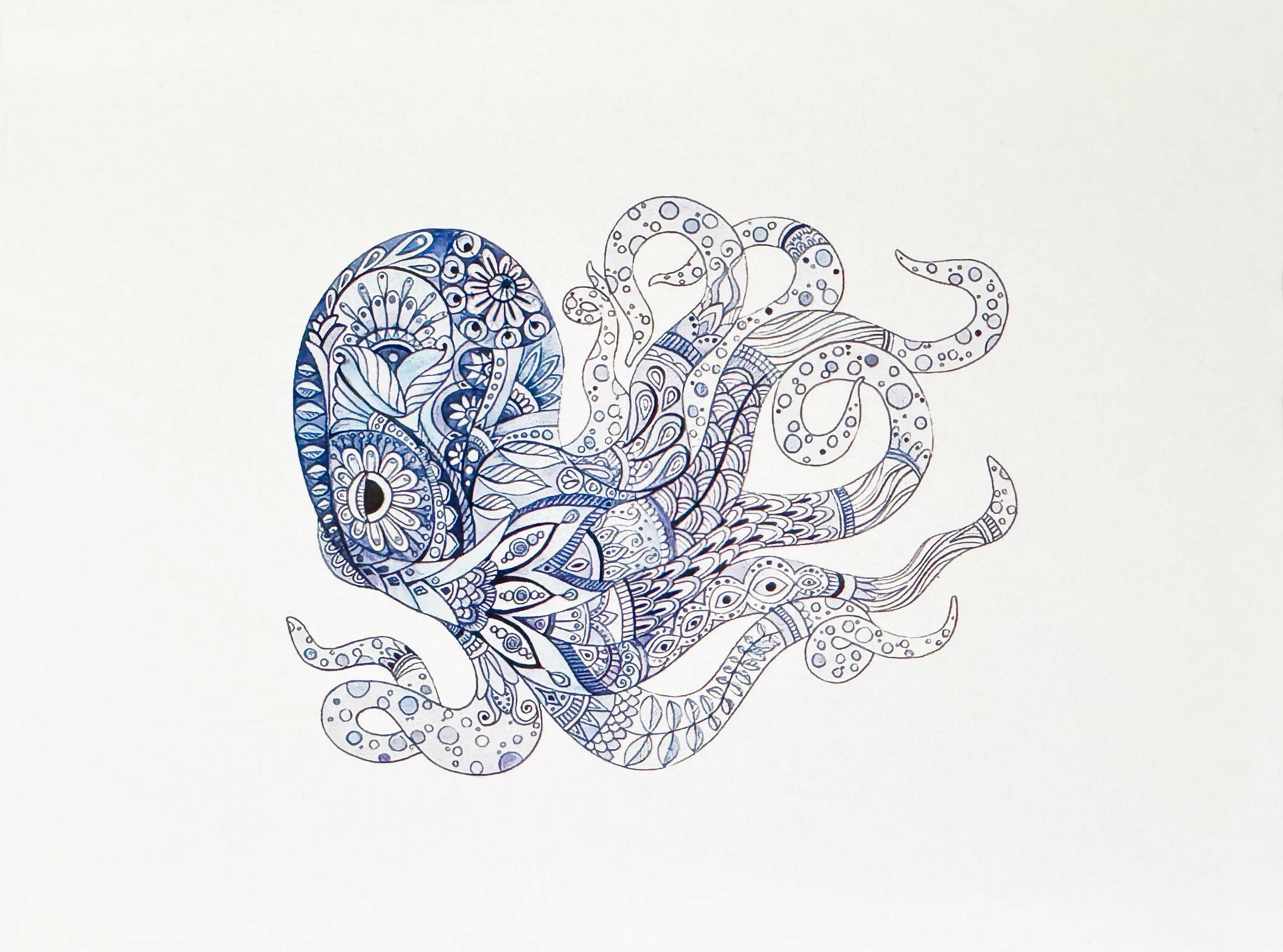 Carte de vœux, Animaux en mosaïque – (vierge)