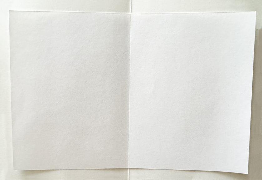 Greeting Card, White Flower Embossed - (Blank)