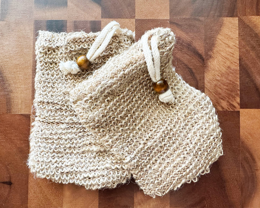 Accessoire - Sac à savon en fibre de ramie, écologique (cousu main)