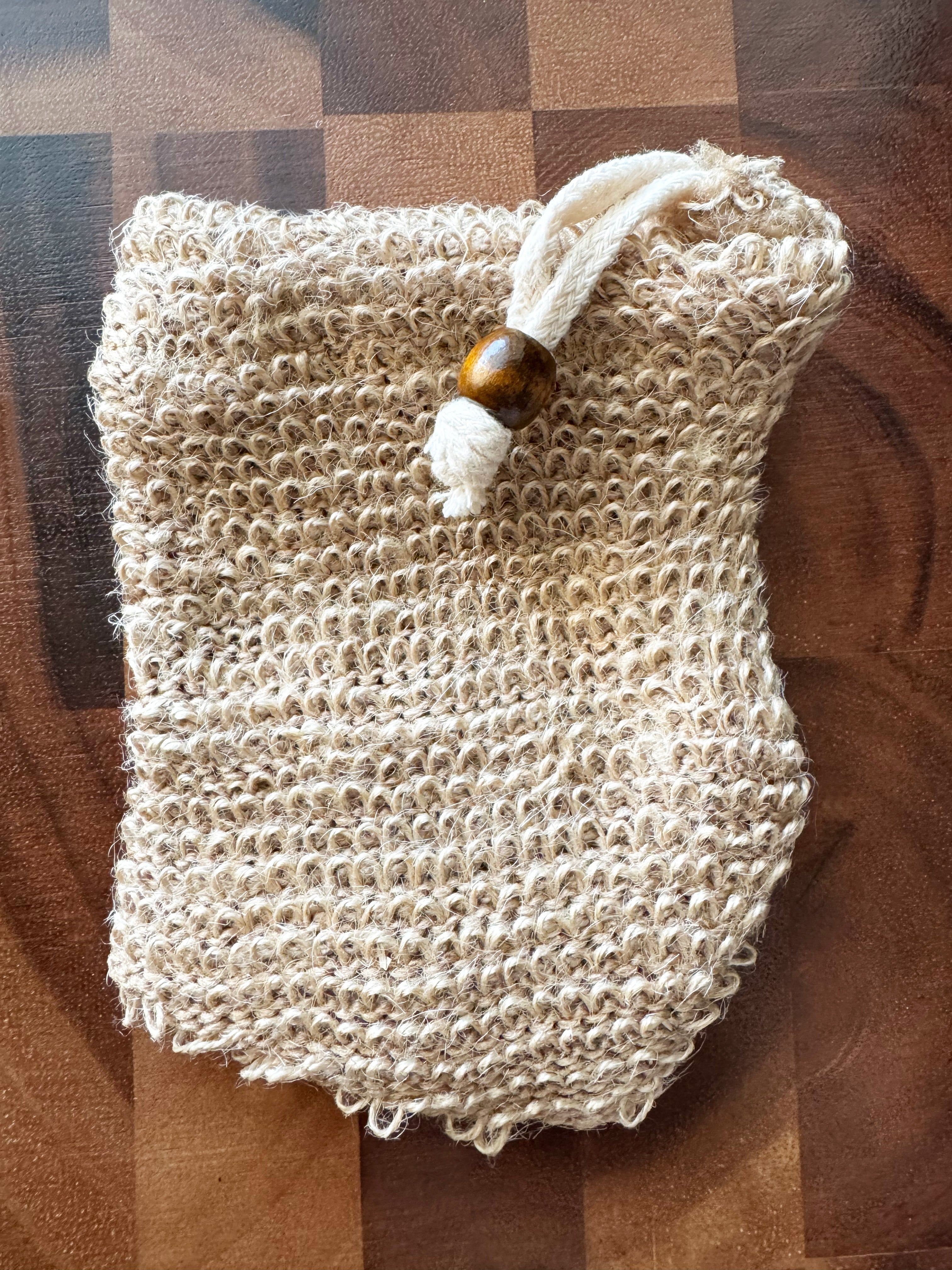 Accessory - Ramie Fibre Soap Bag, Eco-friendly (hand-sewn)