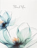 Carte de vœux, Fleurs de rêve – Merci (vierge)