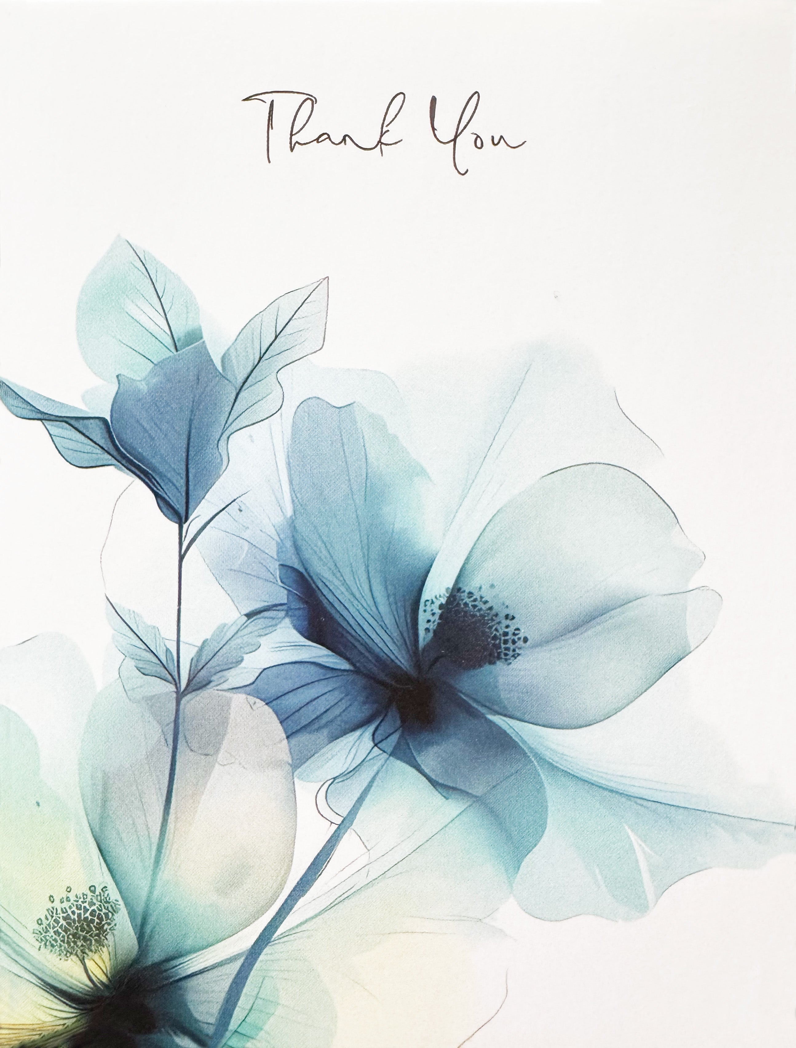 Carte de vœux, Fleurs de rêve – Merci (vierge)