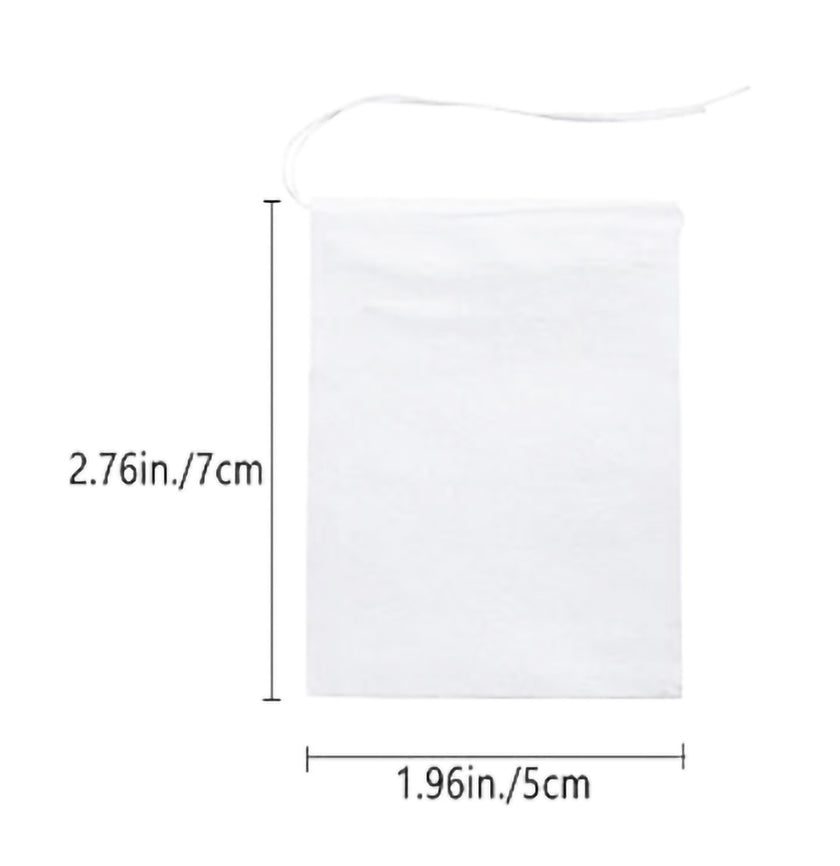 AO Accessory - 100% Cotton Muslin Tea Bag, Eco-friendly (Re-useable & Biodegradable)