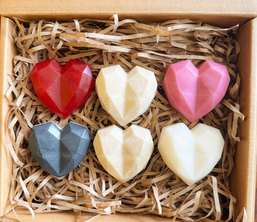 Artisan Soap Bar - Valentine Oat's Milk, Unscented (Geometric Heart:  Oat)