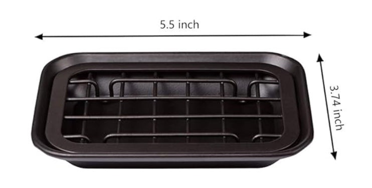 AO Accessory - Single Bar-Mesh Soap Holder, Metal (Dark Chocolate)