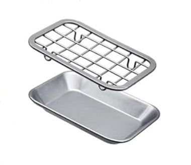 Accessory - Single Bar-Mesh Soap Holder, Metal (Silver)