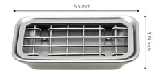 Accessory - Single Bar-Mesh Soap Holder, Metal (Silver)