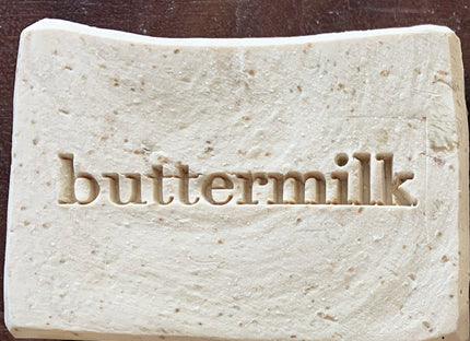 Rustic, Buttermilk, Oatmeal & Zinc - Artisan Soap Bar (Premium), Double-Milled