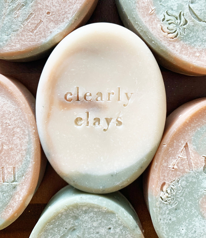 Artisan Soap Bar - Clearly Clays (Basique), Oval