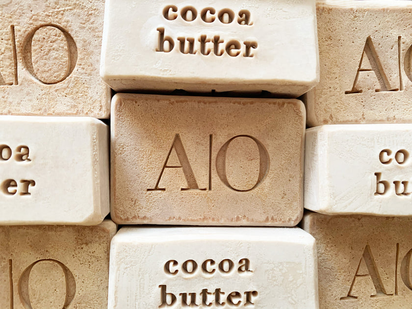 Barre de savon artisanal - Beurre de cacao (luxe), 60 %