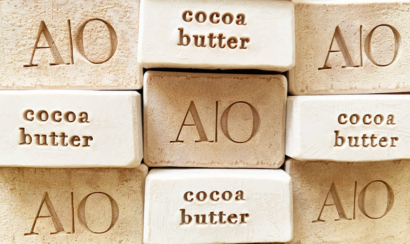 Barre de savon artisanal - Beurre de cacao (luxe), 60 %