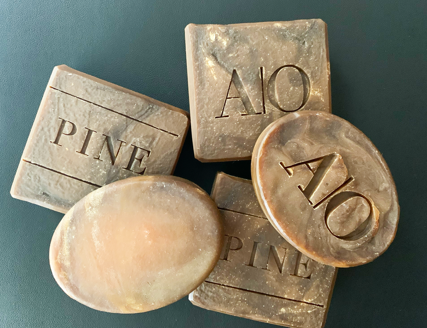 Pain de savon artisanal - Goudron de pin pur (Premium), Masculin