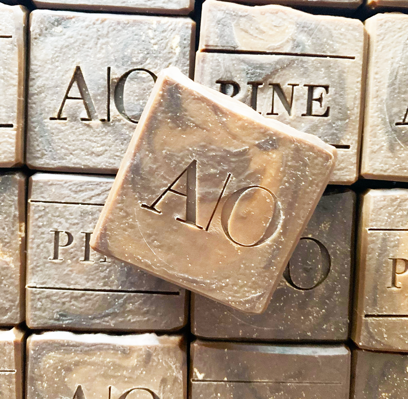 Pain de savon artisanal - Goudron de pin pur (Premium), Masculin