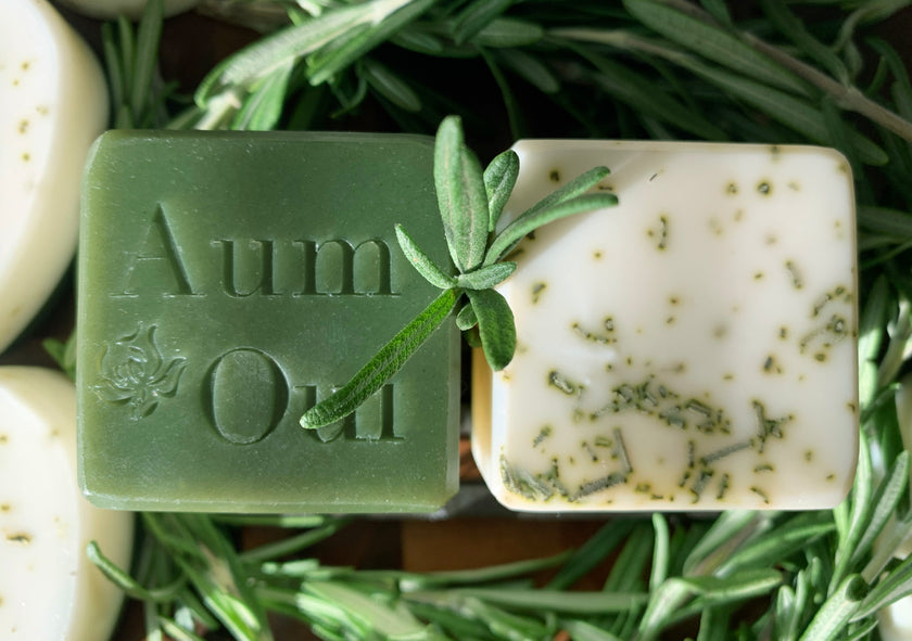 Pain de savon artisanal - Romarin et cardamome (Premium), Hiver