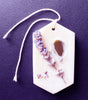 AO-AO - Hanging Wax Botanical Palette Freshener - Lavender, Lemon & Nutmeg (Scent) / Natural Colour / Long Oval